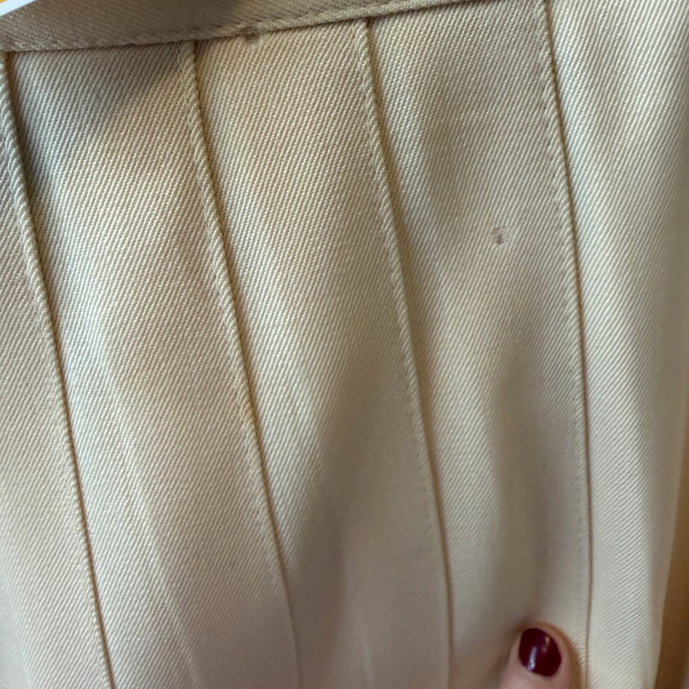 Vintage Christian Dior Cream Women's Blazer & Skirt Set Sz 8 - Picture 11 of 14